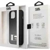 Karl Lagerfeld KLHCP13M3DKPK Apple iPhone 13/ 14 / 15 6,1″ juodos spalvos kietas dėklas Ikonik Patch