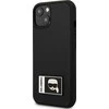 Apple iPhone 13 Mini Karl Lagerfeld dėklas Ikonik Patch juodos spalvos