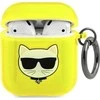 Karl Lagerfeld Choupette Head Glitter - dėklas skirtas Airpods (fluo yellow)