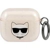 Dėklas Karl Lagerfeld AIRPODS PRO KLA3UCHGD SILICONE COVER GOLD