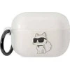 Apple AirPods Pro 2 Karl Lagerfeld Ikonik Choupette (KLAP2HNCHTCT) ausinių dėklas skaidrus