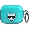 Karl Lagerfeld Choupette AirPods Pro dėklas - Mėlyna