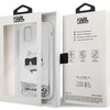 Karl Lagerfeld KLHCN61LNCHCS Apple iPhone 11/XR sidabrinis kietas dėklas Glitter Choupette Head