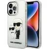 Apple iPhone 14 Pro Karl Lagerfeld dėklas IML GLIT NFT Karl&amp;Choupette (KLHCP14LHNKCTGT) skaidrus