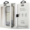 Karl Lagerfeld KLHCP14LLCRSGRK Apple iPhone 14 Pro 6,1″ juodos spalvos kietas dėklas Liquid Glitter RSG