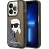 Apple iPhone 14 Pro Karl Lagerfeld dėklas Glitter NFT Karl Head (KLHCP14LLNKHCK) juodos spalvos
