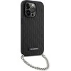 Karl Lagerfeld dėklas iPhone 14 Pro 6,1 KLHCP14LSACKLHPK juodas Saffiano Mono Chain