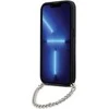 Karl Lagerfeld dėklas iPhone 14 Pro 6,1 KLHCP14LSACKLHPK juodas Saffiano Mono Chain