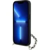 Karl Lagerfeld KLHCP14SSACKLHPG Apple iPhone 14 / 15 / 13 6.1″ sidabrinis kietas dėklas Saffiano Monogram Ch