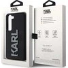 Karl Lagerfeld KLHCS23S3DMBKCK S23 S911 juodos spalvos kietas dėklas 3D Rubber Glitter Logo