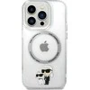Karl Lagerfeld KLHMP13LHNKCIT Apple iPhone 13 Pro 6,1″ kietas dėklas skaidrus Iconic Karl&Choupette Magsafe