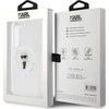 Karl Lagerfeld KLHMS23SHFCKNOT S23 S911 skaidrus kietas dėklas IML Ikonik MagSafe
