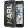 Dėklas Karl Lagerfeld Hard Case do iPhone 7/8 juoda/ Karl logo Glitter