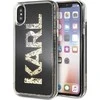 Dėklas Karl Lagerfeld Karl Logo Glitter iPhone X/Xs Case - Juodas