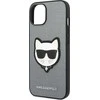 Karl Lagerfeld KLHCP14MSAPCHG Apple iPhone 14 Plus / 15 Plus 6,7″ kietas dėklas sidabrinis Saffiano Choupett