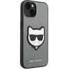 Karl Lagerfeld KLHCP14MSAPCHG Apple iPhone 14 Plus / 15 Plus 6,7″ kietas dėklas sidabrinis Saffiano Choupett