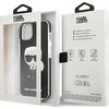 Apple iPhone 13 Mini Karl Lagerfeld dėklas Iconik Karl (KLHCP13STPEIKK) juodos spalvos