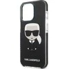 Apple iPhone 13 Pro Karl Lagerfeld dėklas Iconik Karl (KLHCP13LTPEIKK) juodos spalvos