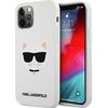Karl Lagerfeld Karlas Lagerfeldas KLHCP12LSLCHWH „iPhone 12 Pro Max 6,7 colio“ hardcase balta/balta Silicone Choupette