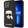 Karl Lagerfeld Karl Lagefeld dėklas, skirtas iPhone 14 Pro 6,1 KLHCP14LKH3DBK juodos spalvos kietas dėklas , skirtas 3D Rubber Karl`s Head