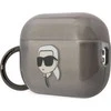 Karl Lagerfeld KKLAP2HNIKTCK Airpods Pro 2 (2022/2023) dėklas juodos spalvos Ikonik Karl Lagerfeld