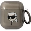 Apple AirPods ausinių dėklas Karl Lagerfeld Karl`s Head (KLA2HNIKTCK) juodos spalvos