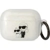 Karl Lagerfeld dėklas, skirtas Airpods Pro KLAPHNKCTGT permatomas ne Gliter Karl-Choupette