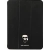 Karl Lagerfeld KLFC12OKMK Apple iPad 12.9" Pro 2021 Book dėklas planšetiniam kompiuteriui juodos spalvos Saffiano Karl Iconic