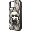 Dėklas Apple iPhone 13 Mini Karl Lagerfeld Flower Ikonik Karl (KLHCP13SPMNFIK1) pilkos spalvos