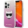 Apple iPhone 13 Pro Max Karl Lagerfeld dėklas Choupette Head (KLHCP13XCTRP) rožinės spalvos