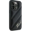 Apple iPhone 13 Karl Lagerfeld Diagonal Quilted Script (KLHCP13XPQDSMGK) dėklas telefonui juodos spalvos