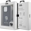 Karl Lagerfeld KLHCP15LSASKNPSK Apple iPhone 15 Pro 6.1″ kietas dėklas juodos spalvos Crossbody Saffiano Monogram