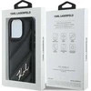 Apple iPhone 15 Pro Max Karl Lagerfeld Diagonal Quilted Script (KLHCP15XPQDSMGK) dėklas telefonui juodos spalvos