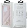 Apple iPhone 15 PRO Max Karl Lagerfeld Diagonal Quilted Script (KLHCP15XPQDSMGP) dėklas telefonui rožinės spalvos