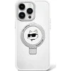 Karl Lagerfeld dėklas, skirtas iPhone 15 6,1 KLHMP15SHMRSCHH baltos spalvos HC Magsafe Ringstand CH