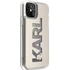 Dėklas Karl Lagerfeld HARD CASE MIRROR LIQUID GLITTER KARL IPHONE 12 MINI Sidabrinis
