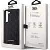 Samsung Galaxy S24 Plus Karl Lagerfeld dėklas Saffiano Mono Metal Logo (KLHCS24MSAKLHPK) juodos spalvos