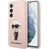 Karl Lagerfeld KLHCS23MSNIKBCP S23+ S916 kietas dėklas rožinės spalvos Silicone Ikonik