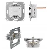 Karlik 12IGPR-2zp ICON Dvigubo lizdo mechanizmas rėmui su įžeminimu 2x(2P+Z) (srovės kelio sklendės) matinė juoda 12IGPR-2zp