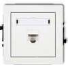 Karlik DECO Vienviečiai kompiuterio lizdai 1xRJ45, 6 kat., 8 kontaktų balta DGK-3