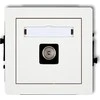 Karlik DECO Vienvietis televizoriaus antenos lizdas baltas DGTV-1