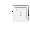 Karlik Elektrotechnik 25DCUSB-1 DECO Vieno USB įkroviklio mechanizmas, 5V, 1A, baltas matinis 25DCUSB-1