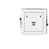 Karlik Elektrotechnik 25DGK-1 DECO Vieno kompiuterio lizdo mechanizmas 1xRJ45, kat. 5e, 8 kontaktų, baltas matinis 25DGK-1