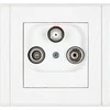 Karlik FLEXI antenos lizdas RV- SAT galutinis 1,5dB baltos FGS