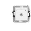 Karlik Elektrotechnik 25IGF-1 ICON Vieno F tipo antenos lizdo mechanizmas (SAT) nikeliuotas baltas matinis 25IGF-1