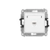 Karlik Elektrotechnik IGK-1 ICON Vieno kompiuterio lizdo mechanizmas 1xRJ45, kat. 5e, 8 kontaktų baltas IGK-1