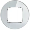 Karlik Elektrotechnik 15-28-IRSO-1 ICON Universalus vienas apvalus rėmas - stiklo efektas (rėmas: pilkas dugnas: grafito matinis) 15-28-IRSO-1