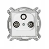 Karlik ICON Abonentine RTV-SAT lizdo mechanizmas galinis 1,5 dB baltas IGS