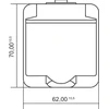 Karlik Elektrotechnik 4GHE-1d JUNIOR Lizdas single su/u (dūmų sklendė) ore IP54 4GHE-1d