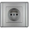 Karlik Vieno FlexI lizdas iš / ant 2P + Z sidabro metalo (7FGP- 1z)